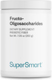 Supersmart - Fructo Oligosaccharides Powder (Prebiotics Fos) - Oligofructose Inulin - Fiber Supplement - Intestinal Flora & Gut Health - Digestive Support | Non-Gmo & Gluten Free - 200 G