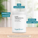 Supersmart - Fructo Oligosaccharides Powder (Prebiotics Fos) - Oligofructose Inulin - Fiber Supplement - Intestinal Flora & Gut Health - Digestive Support | Non-Gmo & Gluten Free - 200 G