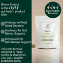 Adapt Naturals 4-In-1 Biome Protect Prebiotics, Probiotics Supplement Postbiotics & Polyphenols For Microbiome, Gut Health & Defense For Women & Men, 60 Day Supply