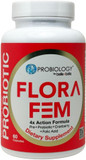 Belle+Bella Probiology Flora Fem - Daily Probiotics For Women - 4X Action Prebiotic + Probiotic + Cranberry + Folic Acid For Digestive, Urinary Tract, Reproductive & Vaginal Health - 60 Caps