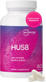 Microbiome Labs Hu58 Bacillus Subtilis Probiotics For Women And Men - High Potency Spore Probiotic For Digestive Health & Immune Support - Daily Capsules With 10 Billion Cfu (60 Capsules)