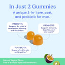 First Day 3 In 1 Probiotics For Men - Prebiotic, Probiotic & Postbiotic Supplement  Mens Probiotic For Digestive Health, Oral Health, Immune Function, Energy, Gut Health For Men  30-Day Supply