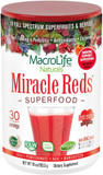 Macrolife Naturals Miracle Reds Superfood Supplement Powder Antioxidants Polyphenols Enzymes Probiotics - Raw Non-Gmo Organic Vegan Gluten & Dairy Free (30 Servings) Macrolife Naturals Miracle Reds Superfood Supplement Powder Antioxidants Polyphenols Enzymes Probiotics - Raw Non-Gmo Organic Vegan Gluten & Dairy Free (30 Servings)