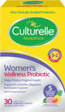 Culturelle WomenS Wellness, Daily Chewable Probiotics For Women - Supports Digestive, Vaginal And Immune Health, Occasional Diarrhea, Gas & Bloating - Non-Gmo - 30 Count