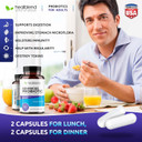 Probiotics For Digestive Health, 11.5 Billion Cfu Per Serving: De111, Lactobacillus, Bifidobacterium, Acidophilus Probiotic Supplement, Bloating, Gas And Constipation Relief, 60 Capsules