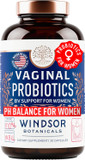 Vaginal Probiotics For Women - 19Bil Cfu, Once Daily Lactobacillus Salivarius Probiotic For Ph Balance, Digestive, Gut Health - Feminine Balance Complex For Women Bv Support Supplements - 30 Capsules