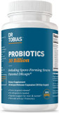 Dr. Tobias Probiotics 30 Billion, 10 Strains, 30 Billion Cfu'S, Targeted Release Probiotics For Women & Men, Supports Digestive Health, Shelf-Stable, Non-Gmo, 90 Capsules, 90 Servings