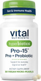 Hyperbiotics Vital Nutrients Pro-15 Prebiotics + Probiotics For Women And Men | 15 Science Backed Strains | Supports Occasional Constipation, Diarrhea, Gas & Bloating | 60 Vegan Time Release Pearls