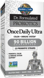 Garden Of Life Probiotics For Women And Men, Dr. Formulated Once Daily Ultra 90 Billion Adult Probiotic For Digestive Health, Immune System Support, Acidophilus, Prebiotics, 30 Vegetarian Capsules