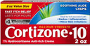 Cortizone 10 Maximum Strength Anti-Itch Cream With Aloe, 1% Hydrocortisone Anti-Itch Cream, 2 Oz