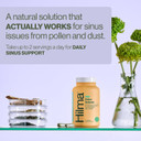 Hilma Natural Sinus Support, All Day Allergy And Sinus Relief From Pollen And Dust W/Butterbur, Stinging Nettles And Spirulina, Non-Drowsy, Organic, Clinically Proven Ingredients, 120 Vegan Capsules