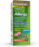 Goodsense Children'S All Day Allergy Relief, Cetirizine Hydrochloride Oral Solution 1 Mg/Ml, Bubble Gum Flavor, Dye Free, Sugar Free, 4 Fluid Ounce
