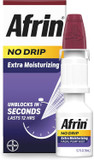 Afrin No Drip Extra Moisturizing 12 Hour Nasal Congestion Relief Pump Mist, Sinus Spray Decongestant - 15 Ml