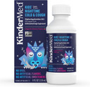 Kindermed Kids' Nighttime Cold & Cough Medicine, For Ages 6 Years+, No Dyes, No Artificial Flavors, No Artificial Sweeteners, Vegan, Non-Gmo, Gluten Free, Organic Cherry Flavor (4 Fl Oz)