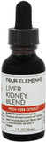 Liver Kidney Blend Herbal Tincture Four Elements Organic Herbals 1 Oz Liquid