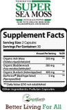 Vegan Organic Irish Sea Moss Capsules - Bladderwrack & Burdock Root Supplement - Raw & Wildcrafted Super Seamoss - Immune Support - Aids Healthy Thyroid & Skin - Helps Detoxification