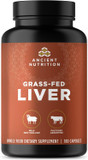 Ancient Nutrition Organ Supplements, Grass-Fed And Wild Organ Complex Capsules, Beef & Lamb Liver, Supports Healthy Blood, Gut, And Liver, 180 Ct