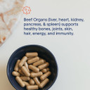 Trace Minerals Beef Organ, 600Mg - Bone & Energy Health Support Supplement - Nutritional Supplement Aids Healthy Organs - Healthy Hearth & Immunity Support With Minerals - 180 Capsules (30 Servings) Trace Minerals Beef Organ, 600Mg - Bone & Energy Health Support Supplement - Nutritional Supplement Aids Healthy Organs - Healthy Hearth & Immunity Support With Minerals - 180 Capsules (30 Servings)