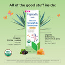 Hyland'S Kids Daytime Organic Cough Syrup And Immune Support With Agave, Elderberry And Pomegranate, Soothes Cough, And Supports Immunity, 4 Fl. Oz