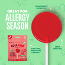 Lolleez Organic Lollipops For Kids Sore Throat Relief, Watermelon Perfect For Soothing A Sore Throat While Tasting Great, Watermelon Flavor, 28 Count