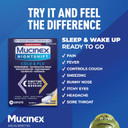 Mucinex Nightshift Cold & Flu, Maximum Strength Powerful Multi-Symptom Nighttime Relief, 20 Fast Release Caplets - Pain Reliever/Fever Reducer, Cough Suppressant, Antihistamine