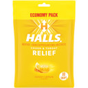 Halls Relief Honey Lemon Cough Drops, 30 Drops