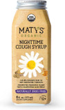 Maty'S Organic Nighttime Cough Syrup, Natural Cough Syrup Relief For Adults And Kids 12+, Made With Organic Honey, Chamomile & Nutmeg For A Good Night'S Rest - 6 Fl Oz
