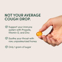 Beekeeper'S Naturals Soothing Honey Ginger Lemon Cough Drops - Immune Support With Vitamin D, Zinc And Propolis Throat Soothing Lozenges, 14 Ct