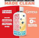 Genexa Kids Clean Cough & Chest Congestion Medicine, Dye Free, 0% Artificial Additives, Multi-Symptom Cough Syrup For Kids 4-11, Cough Suppressant & Expectorant, Organic Blueberry Flavor, 4 Fl Oz