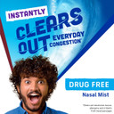 Afrin Saline Burst Moisturizing Daily Mist, Drug Free Isotonic Seawater Saline Nasal Spray With Dual Nozzle For Everyday Congestion And Dry Nose, Sinus Rinse For Nasal Irrigation, 5Oz