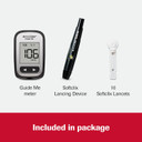 Accu-Chek Guide Me Glucose Monitor Kit For Diabetic Blood Sugar Testing: Guide Me Meter, Softclix Lancing Device, And 10 Softclix Lancets