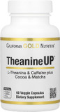 California Gold Nutrition Theanineup, L-Theanine & Caffeine Plus Cocoa, And Matcha, 60 Veggie Capsules