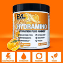 Evlution Nutrition Hydramino Complete Hydration Multiplier, All 6 Electrolytes, Vitamin C & B, Fluid Boosting Aminos, Coconut Water, Endurance, Recovery, Antioxidants, 30 Serve, Fruit Punch