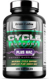 Cycle Support Plus Nac (N-Acetyl-L-Cysteine) - On Cycle Support Supplements For Men - With N Acetyl L Cysteine, Milk Thistle, Hawthorne Berry And More (240 Capsules)