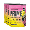 Prime Hydration+ Sticks Strawberry Banana Hydration Powder Single Serve Sticks, Electrolyte Powder On The Go, Low Sugar, Caffeine-Free, Vegan, 48 Count