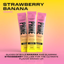 Prime Hydration+ Sticks Strawberry Banana Hydration Powder Single Serve Sticks, Electrolyte Powder On The Go, Low Sugar, Caffeine-Free, Vegan, 48 Count