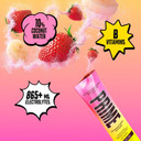 Prime Hydration+ Sticks Strawberry Banana Hydration Powder Single Serve Sticks, Electrolyte Powder On The Go, Low Sugar, Caffeine-Free, Vegan, 48 Count