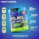 G Fuel Chug Rug Energy Drink Powder, Pre Workout Caffeine Mix For Gaming, Sugar Free Focus Amino, Vitamin + Antioxidants, 10.44Oz (Sour Blue Raspberry, 40 Servings)