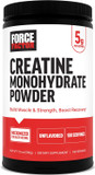 Force Factor Creatine Monohydrate Powder, 5G Micronized Dose To Support Muscle Growth, Strength, Recovery, Cognitive Health & Memory, Unflavored, 60 Servings