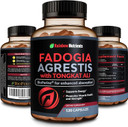 115,000Mg Fadogia Agrestis With Tongkat Ali + Bioperine® [Max Absorption] - Supports Stamina, Strength, Focus, Muscle Health & Recovery, Drive & Performance - Non-Gmo & Made In Usa - 120 V Capsules