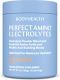 Bodyhealth Perfectamino Electrolytes Powder No Sugar, Keto Sugar Free Fasting Electrolytes Drink Mix, Hydration Powder With Trace Minerals - Orange - 30 Servings