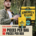 Viter Energy 60Mg Caffeine Gum (Peppermint Flavor, 30 Pieces) - Sugar Free, Vitamin B3, B6, B9, B12, Zero Calories, Caffeinated Energy Chews, Nootropic Focus Supplement For Men & Women