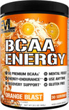 Evl Bcaas Amino Acids Powder - Rehydrating Bcaa Powder Post Workout Recovery Drink With Natural Caffeine - Bcaa Energy Pre Workout Powder For Muscle Recovery Lean Growth And Endurance - Orange Blast