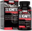 Force Factor Test X180 Ignite Total Testosterone Booster For Men With Fenugreek Seed And Green Tea Extract To Build Lean Muscle, Boost Energy, And Improve Performance, 120 Count