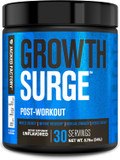 Jacked Factory Growth Surge Creatine Post Workout Powder W/L-Carnitine, Daily Muscle Builder & Recovery Supplement With Creatine Monohydrate, Betaine, L-Carnitine L-Tartrate - 30 Servings, Unflavored