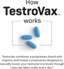 Testrovax Testosterone Boosting Compound 60 Tablets Of Increased Sex Drive, Muscle Mass Growth, Enhanced Drive And Energy, 60 Count (20 Servings)