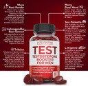 Atlantis Nutrition Testosterone Booster For Men Gummies - Male Enhancement, Boosts Energy, & Optimizes Physical Performance Formulated W/Tribulus, Horny Goat Weed, Saw Palmetto, Maca Root - 60 Gummies