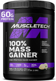 Muscletech High Protein Mass Gainer For Men & Women - Protein Powder Shakes For Weight Gain, Muscle Building & Recovery With Creatine Monohydrate - Chocolate Fudge Brownie, 5.15 Pound