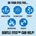 The Relief Products Gentle Eyes Lubricant Eye Drops - 100% Natural Active Ingredients - For Soothing Irritated, Scratchy, Tired, And Dry Eyes - 0.5 Flz Oz