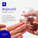 Rejuvaskin Rejuvasil Silicone Scar Gel, Scar Treatment For Surgical Scars, Burns, Keloids, Acne Scars On Face & Body, 0.33 Ounce